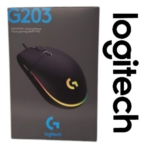 NEW Logitech LIGHTSYNC Wired Optical Gaming Mouse Minecraft Computer Laptop Acce - Picture 1 of 11